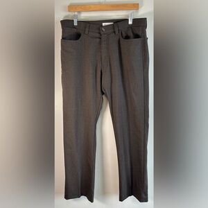 Ballin X-WST Flat Front Washable Stretch Poly-Wool Dress Pants 36X31 Brown Plaid